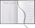 Tages-Buchkalender &raquo;Delta-732&laquo;, 8sprachig, 1farbig grau