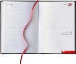 Tages-Buchkalender &raquo;NewTrend-831&laquo;, 1sprachig deutsch, 2farbig grau/rot