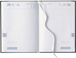 Tages-Buchkalender &raquo;Club-846&laquo;, 8sprachig, 2farbig grau/blau