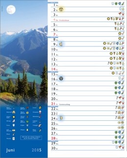 Bildkalender &raquo;Mondkalender&laquo;, 245x345 mm, Juni