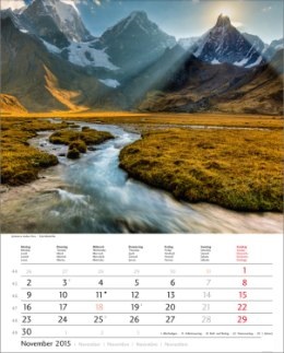 Bildkalender &raquo;Traumreise&laquo;, 245x345 mm, November