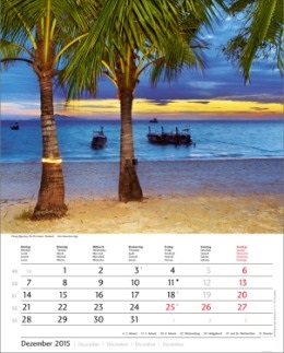 Bildkalender &raquo;Traumreise&laquo;, 245x345 mm, Dezember