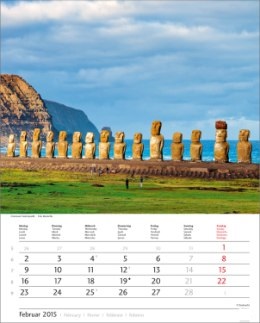 Bildkalender &raquo;Traumreise&laquo;, 245x345 mm, Februar
