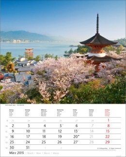 Bildkalender &raquo;Traumreise&laquo;, 245x345 mm, M&auml;rz