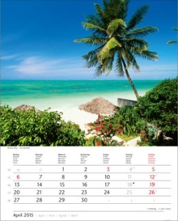 Bildkalender &raquo;Traumreise&laquo;, 245x345 mm, April