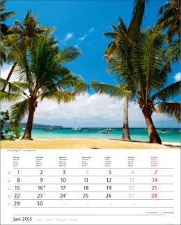 Bildkalender &raquo;Traumreise&laquo;, 245x345 mm, Juni