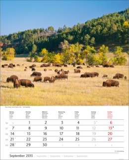 Bildkalender &raquo;Traumreise&laquo;, 245x345 mm, September