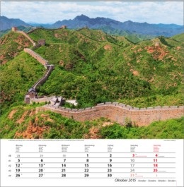 Bildkalender &raquo;Traumreise&laquo;, 325x390 mm, Oktober
