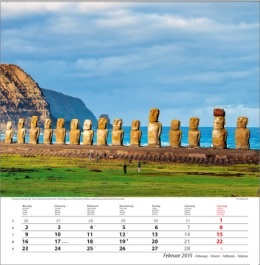 Bildkalender &raquo;Traumreise&laquo;, 325x390 mm, Februar
