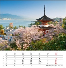 Bildkalender &raquo;Traumreise&laquo;, 325x390 mm, M&auml;rz