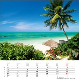 Bildkalender &raquo;Traumreise&laquo;, 325x390 mm, April