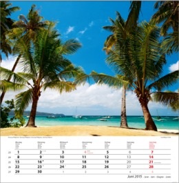 Bildkalender &raquo;Traumreise&laquo;, 325x390 mm, Juni