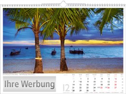 Bildkalender &raquo;Reise um die Welt&laquo;, 440x360 mm, Dezember
