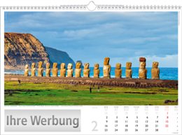 Bildkalender &raquo;Reise um die Welt&laquo;, 440x360 mm, Februar