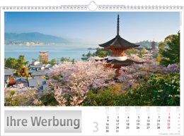 Bildkalender &raquo;Reise um die Welt&laquo;, 440x360 mm, M&auml;rz