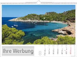 Bildkalender &raquo;Reise um die Welt&laquo;, 440x360 mm, August