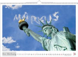 Bildkalender &raquo;Your Name&laquo;, personalisiert, 440x310 mm, M&auml;rz