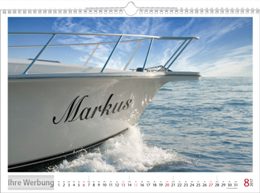 Bildkalender &raquo;Your Name&laquo;, personalisiert, 440x310 mm, August