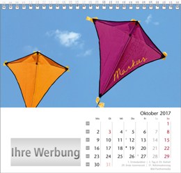 Tischaufstellkalender &raquo;Your Name&laquo;, Oktober