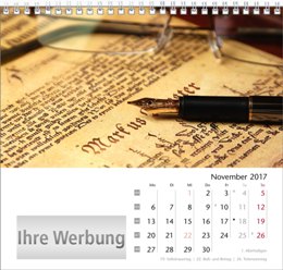 Tischaufstellkalender &raquo;Your Name&laquo;, November