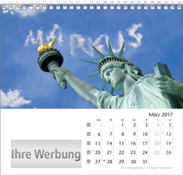 Tischaufstellkalender &raquo;Your Name&laquo;, M&auml;rz