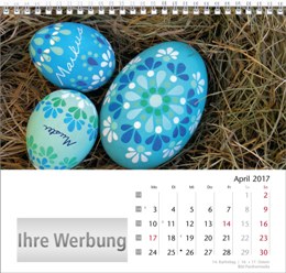 Tischaufstellkalender &raquo;Your Name&laquo;, April