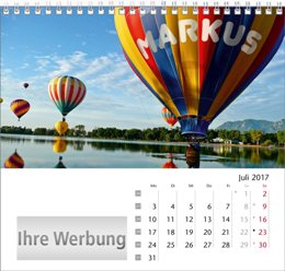 Tischaufstellkalender &raquo;Your Name&laquo;, Juli