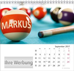 Tischaufstellkalender &raquo;Your Name&laquo;, September