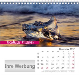 Tischaufstellkalender &raquo;Elemente&laquo;, personalisiert, Dezember