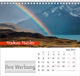 Tischaufstellkalender &raquo;Elemente&laquo;, personalisiert, Mai