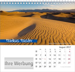 Tischaufstellkalender &raquo;Elemente&laquo;, personalisiert, August