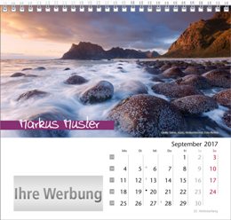 Tischaufstellkalender &raquo;Elemente&laquo;, personalisiert, September